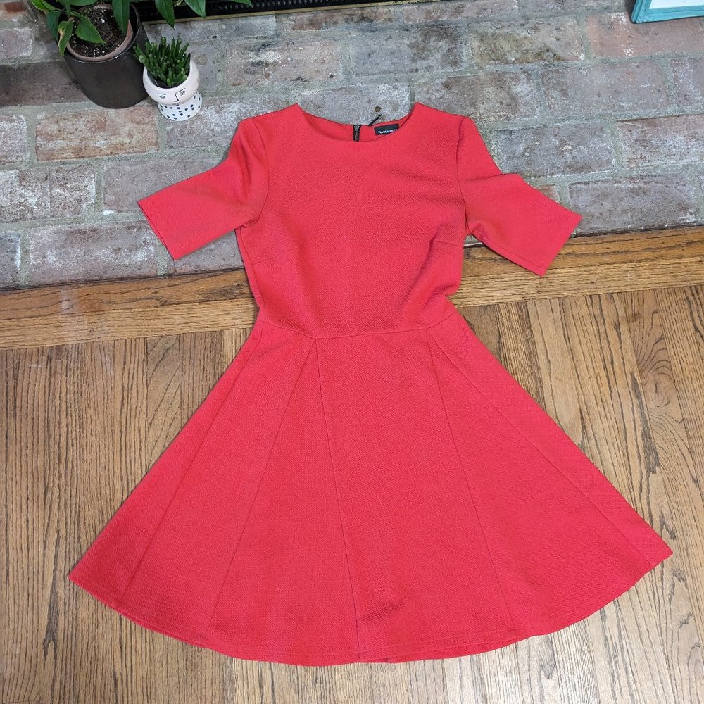 Warehouse Stretch Skater Dress